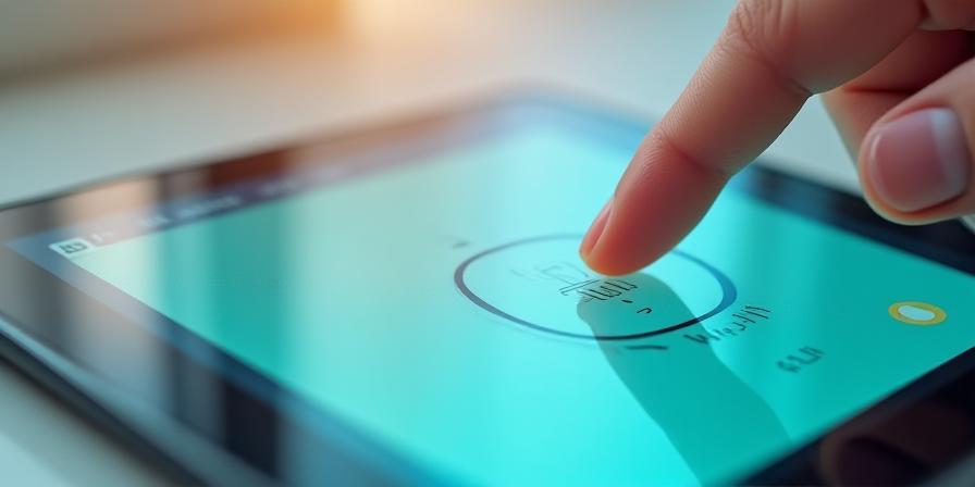 Close up of a smart home wall tablet controlling lighting zones