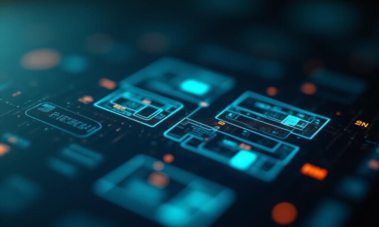Close-up of a secure smart home control interface showing encrypted data streams